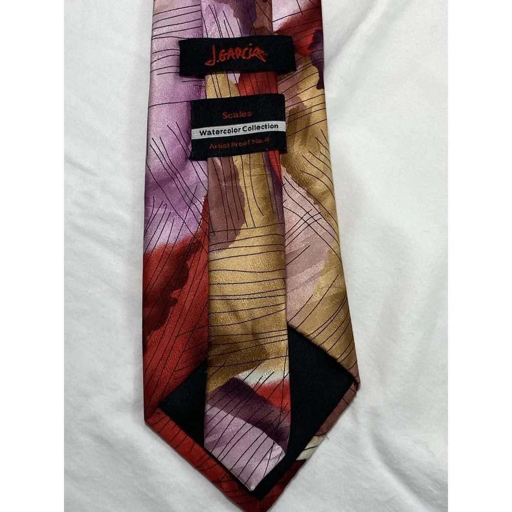 J Garcia Silk Tie Scales Watercolor Collection Artist Proof No.‎ 4